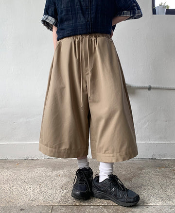 Gohins Cotton Banding Bermuda Pants